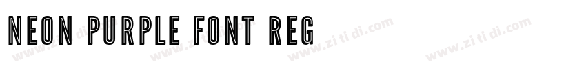 Neon Purple Font Reg字体转换